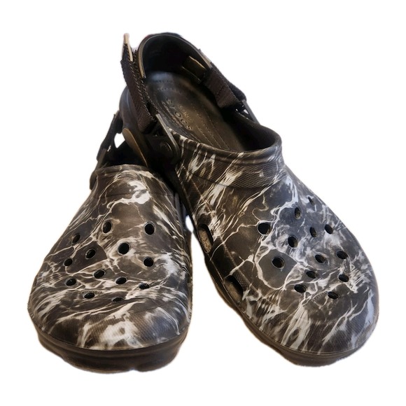 CROCS Shoes - CROCS All Terrain Elements Clogs Shoes Mens 10.5 Mossy Oak Camo Adjustable